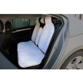 Resim Universal Oto Arka Koltuk Kılıfı Minder Fermuarlı 5 Parça 