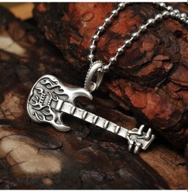 Resim Gitarist Erkek Kolye Gitar Takı Aksesuar K24 T5 