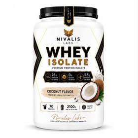 Resim NIVALIS LABS Whey Isolate Premium Protein Isolate Hindistan Cevizi Aromalı 2100g 70 Servis 