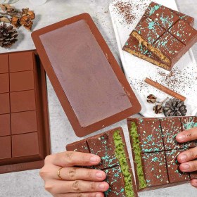 Resim Tahtakale Toptancı Silikon Kalıp Dubai Çikolata ve Kek Büyük Boy Tablet Dubai Çikolatası Kalıbı 