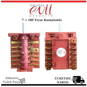 Resim Çetintaş Evii Ankastre Fırın Komutatör Şalter Anahtar 7 Konum - 385714763 