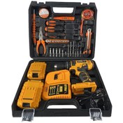 Resim Staxx Power STX1070MB Kömürsüz Motor 58 V Samsung Çift Akülü Darbeli Matkap + 30 Parça 