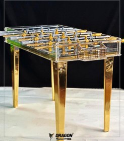 Resim Dragon Elegant Gold Yüksek Kalite Tasarım Langırt Masa Futbolu Foosball 