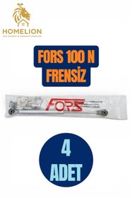 Resim HOMELION 4 ADET Fors 100N Gri Dolap Kapak Pistonu – Amortisörlü Hidrolik Destek Mekanizması - 27 cm 