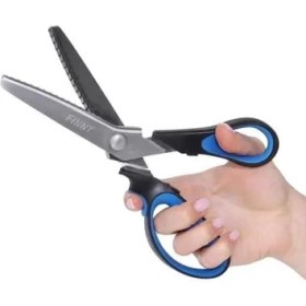 Resim Kretzer Finny 774423 Profosyonel Kesiciler Için Zikzak Kesim Makası Alman Solingen Tipi 