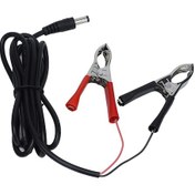 Resim Gajeena 12v-24v 50w Akü Şarj Kablosu, Bakır Tel, Pvc Isıl Dayanıklı, 1.5m Uzunluk, 2a Akım, 5.5x2.5mm Dc Plug, Tutkun Klem İle İyi Temas 
