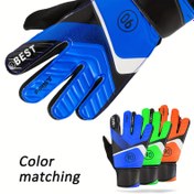 Resim 1 Çift Kaleci Eldiveni - Aşınmaya Dayanıklı Lateks, Anti-Slip Futbol Kaleci Eldivenleri Eğitim ve Maçlar için, Futbol Eğitim Ekipmanı, Dayanıklı Dikişli Nefes Alabilen Mesh Üst, Parlak Neon Yeşil ve Siyah Tasarım, Anti-Hırsız Cebi, El Yıkamalı - Gençler ve Yetişkinler için İdeal, Unisex, Futbol Eğitim Ekipmanı | Neon Yeşil Eldivenler | Anti-Slip Eldiven 