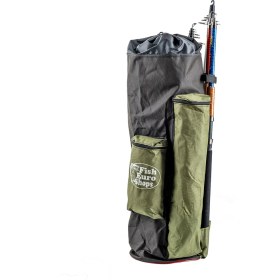 Resim Euro Fish Kamış Çantası Boru Tipi Haki-Siyah 80 cm (38006) 