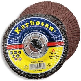 Resim Karbosan Flap Disk 115Mm 40 Kum, Ao (10 Adet) 