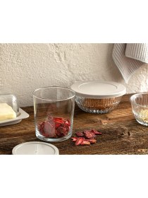 Resim Turuncu Cam Tereyağlık 400 Ml, Şeffaf ve Şık Tasarım, Mutfak Için Ideal Seçenek 