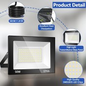 Resim 1 adet PEHESHE LED Sel Lambası, Dış Mekan, IP66 Su Geçirmez, 200W 100W 50W 30W, Ultra Parlak, Alüminyum Alaşım, Soğuk Işık 6000K, Ayarlanabilir Açı, Pil Yok, Sert Kablolu 220-240V, Kutu ve Kalkan ile, Yarı Gömme Montaj, Bahçe, Garaj, Açık Alan Aydınlatması için Çıkarılabilir Aksesuar 