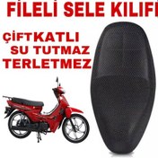 Resim Mondial Sfc Snappy Kh 100 Motosiklet Sele Koltuk Kılıfı Fileli (541104556) 