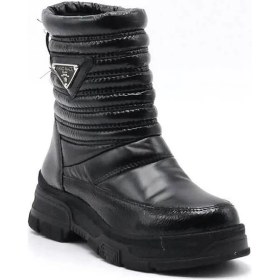 Resim Duygushoesbag Kadın Kırışık Rugan Caprito Kar Botu 