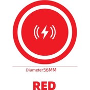 Resim Goldenqian Ultra-ince Özel Mıknatıs Plaka Kablosuz Cep Telefonu Şarj Mıknatıs Plaka Evrensel Araba Arka Sopa Cep Telefonu Braketi Round-red Round-red 