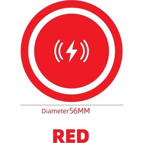 Resim Goldenqian Ultra-ince Özel Mıknatıs Plaka Kablosuz Cep Telefonu Şarj Mıknatıs Plaka Evrensel Araba Arka Sopa Cep Telefonu Braketi Round-red Round-red 