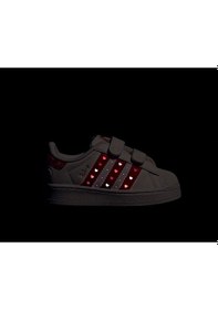 Resim Adidas Superstar Led Light Bebek Günlük Işıklı Ayakkabı Kk1294 Siyah Siyah 