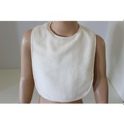 Resim Kadife Su Geçirmez Mama Önlüğü Soft Cırt Bantlı Çocuk Mama Önlüğü Krem 