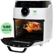 Resim Wiami Airfryer Oven RA-011W 12 lt Beyaz Yağsız Fritöz Outlet 