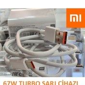 Resim Day Xiaomi Mi 11 Pro 67 Watt Orjinal Turbo Şarj Cihazı Redmi Mi 6a Type-c Data Kablo + Myd-12-eh 