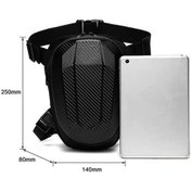 Resim My Topped Geçirmez Su Motosiklet Bacak Çantası, Dayanıklı, Uygun Tüm Motosiklete, Siyah Renk, Her Kullanıcı İçin Siyah 