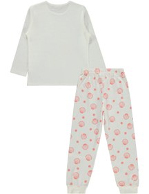 Resim Civil Girls Deniz Kabuğu Desenli 6-9 Yaş Pijama Takımı - Kırık Beyaz - Kırık Beyaz / 9-10 Yaş 