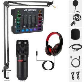 Resim Midex Arcade Pack-1 Medley Ses Kartı ve BM-800 Mikrofon Gaming Canlı Yayın Stüdyo Seti 