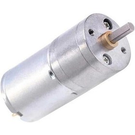 Resim 6v 25mm Dc Gearbox Motor 16 Rpm Yüksek Torklu Redüktörlü Motor 