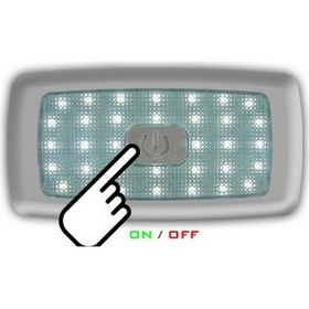 Resim Sanel 12v Tavan Lambası 34 Ledli Dokunmatık Beyaz 135x70 Mm N11.16006 