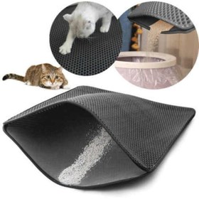 Resim TrendyFashion Elekli Kedi Tuvalet Önü Paspası Kedi Kumu Paspası-gri Kedipaspası 