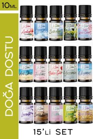 Resim Le Balvo 15'li Set Uçucu Yağ Buhurdanlık Esansı Oda Kokusu Esansiyel Yağ Oda Difüzörü Esansı Buhur Yağı 10ml 