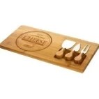 Resim Balsa Bambu 4 Parça Peynir Sunum Tahtası Seti FMA08532 