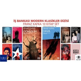 Resim Türkiye İş Bankası Kültür Yayınları Iş Bankası Franz Kafka 10 Kitap Set Modern Klasikler Dizisi Dönüşüm-şato-dava-amerika 