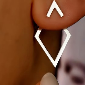 Resim Şık Boho-Chic Geometrik Açık Halka Küpeler - Çinko Alaşım, Günlük Kullanım & Hediye İçin Mükemmel, Çok Yönlü Tatil Aksesuarı, İlginç Küpeler 