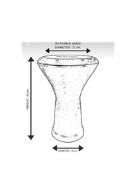 Resim Mısır Darbuka Koyu Mavi Parlak Lacivert - Kılıf Hediyeli-sgh-prlkmvdr 