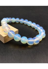 Resim Gümüştel El Sanatları Sertifikalı Opal Taşı Bileklik Aaa Kalite Orijinal Opal Taşı Doğal Taş Bileklik Çok Renkli 