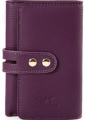 Resim Septwolves Hakiki Deri Gold Detaylı Kadın Kartlık Ve Cüzdan mor 