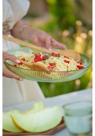 Resim Rakle Splendid Cam 2'li Salata Kasesi Seti Yeşil 25 Cm - 30 Cm Renkli 