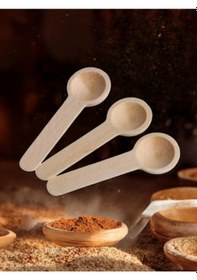 Resim 4lü Bambu Baharat Kaşığı Ahşap 