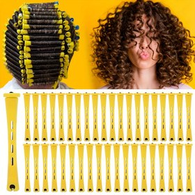 Resim Üst Düzey Doğal Bukle Maşası - Soğuk Dalga Çubukları ve Elastik Bukle Maşaları - Profesyonel DIY Salon Kalitesinde Şekillendirme Araçları, Ev Kullanımına Uygun. 