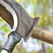 Resim Çok Fonksiyonlu Çift Taraflı Sickle - Yüksek Karbon Mangan Çeliği, Dayanıklı Bıçaklar, Bahçecilik, Odun Kesme ve Açık Hava Aktiviteleri için Uygun. 