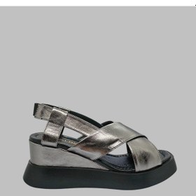 Resim Albini A-24y101411 Kadın Deri Sandalet PLATİN 