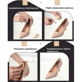 Resim 5 mm Ten Ayakkabı Topuk Vurma Önleyici ve Yumuşak Esnek Daraltma Padi 2li 