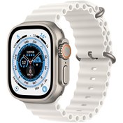 Resim Watch Ultra 49 mm Gps+Cellular Titanyum Kasa Ve Beyaz Ocean Kordon ( Türkiye Garantili) | Apple Apple