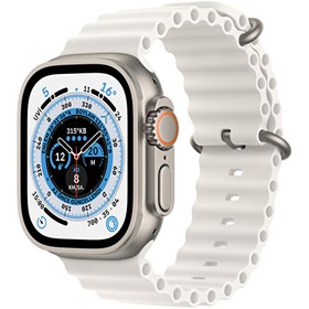 Resim Watch Ultra 49 mm Gps+Cellular Titanyum Kasa Ve Beyaz Ocean Kordon ( Türkiye Garantili) | Apple Apple