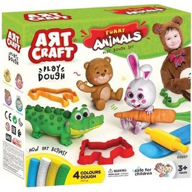 Resim 03697 Art Craft Eğlenceli Hayvanlar Hamur Set 200 Gr 
