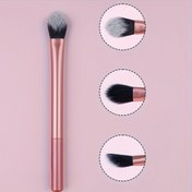 Resim 1 Adet Turuncu Gölgelendirme Fırçası Aydınlatıcı Allık Fırçası Yumuşak Kıllar Makyaj Fırçası Seyahat Taşınabilir Fırça 
