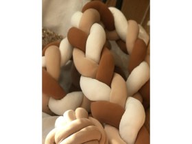 Resim Özgürce Örgü Korumalık 240 Cm, 3'lü Model, 50X90 Sepet Beşik Için 