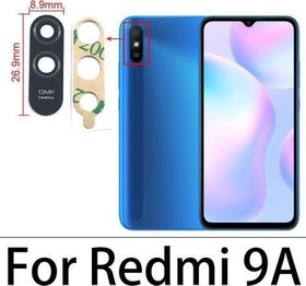 Resim Xiaomi REDMİ 9A-9C Arka Kamera Camı Lens Yapışkanlı 
