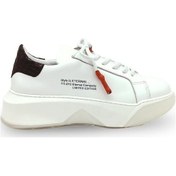 Resim Beyaz Gerçek Hakiki Deri Sytle is Eternal Kadın Sneakers Beyaz 