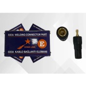 Resim Lıne 600A Kaynak Kablosu Bağlantı Elemanı, Pirinç Uçlu, Siyah 